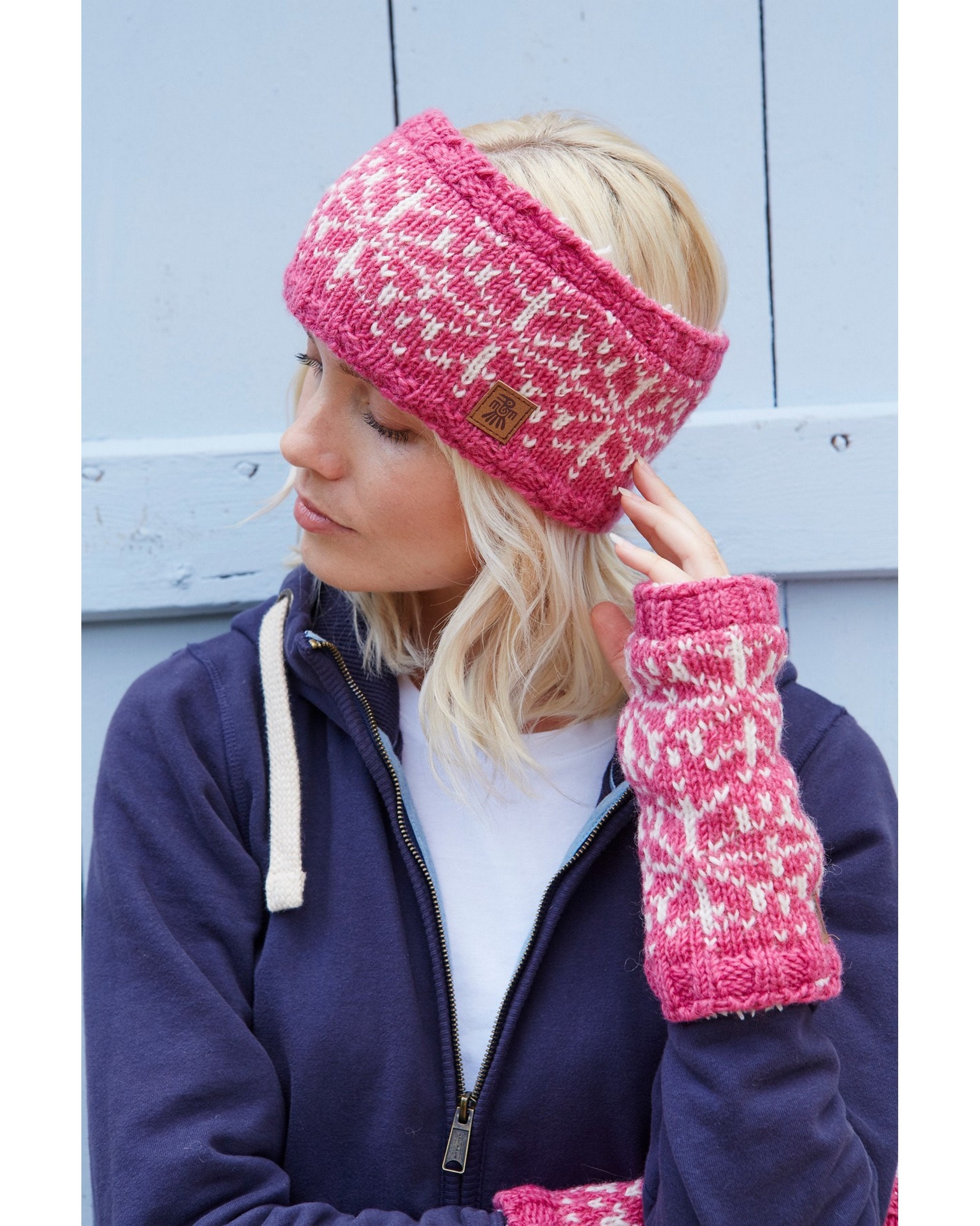 Bonnet d'hiver rose pour femme - Accessoires