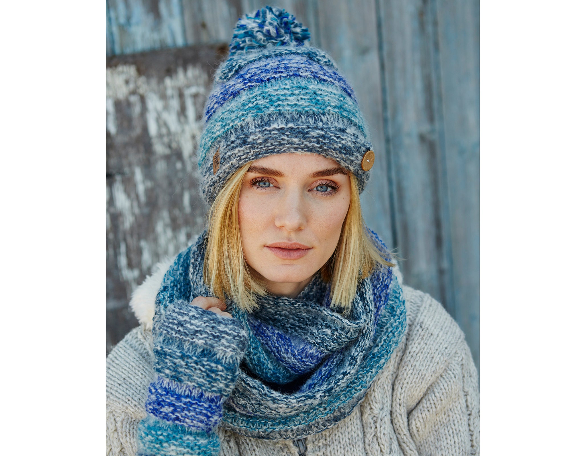 Wool Hat Scarf 