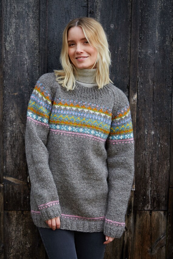 Pastel fair isle best sale sweater