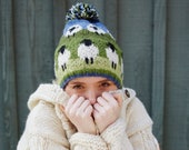 Women's Knitted Sheep Hat, Headband, Beanie: 100% Wool | Pachamama