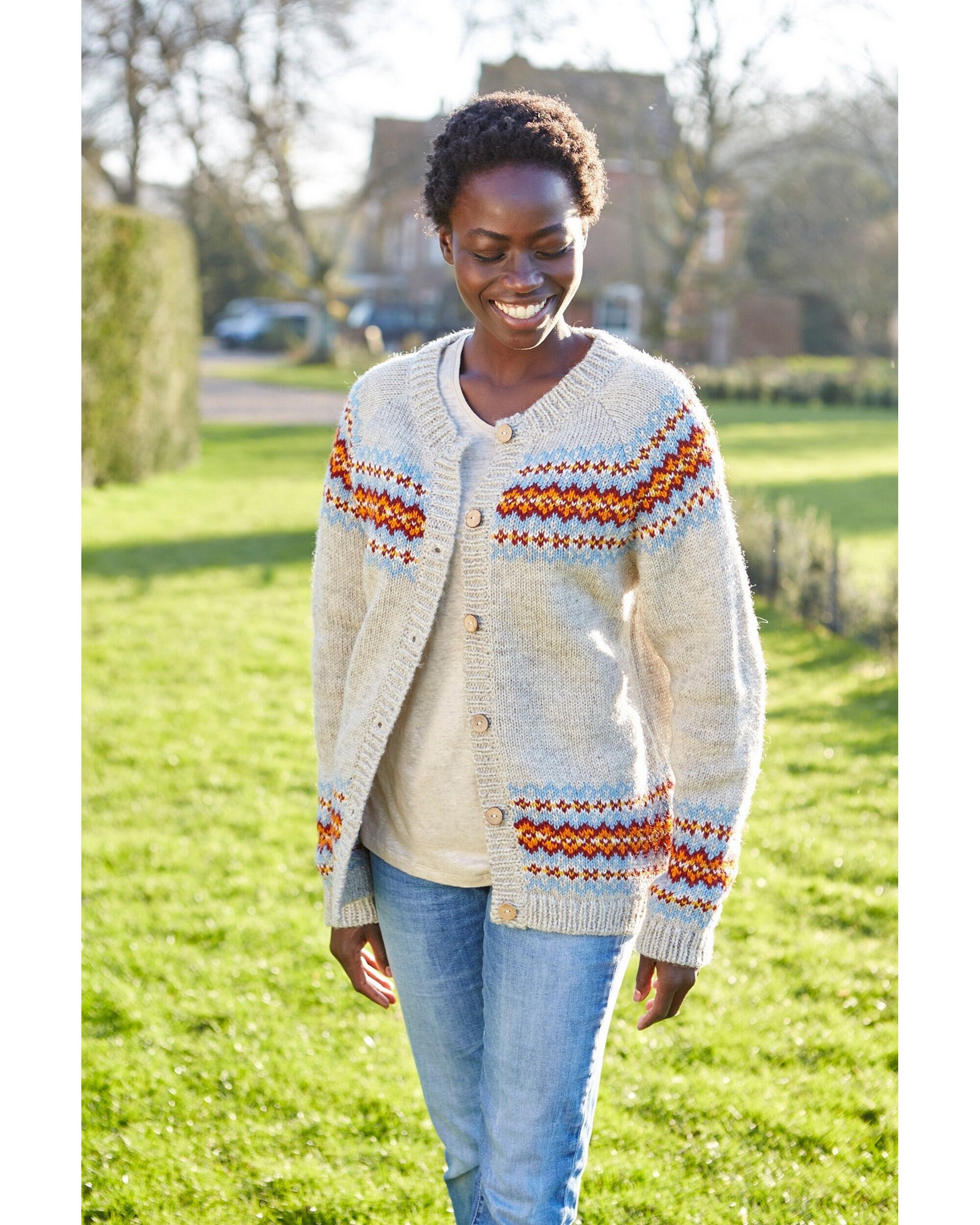 Women's Fair Isle Hand Knitted Cardigan 