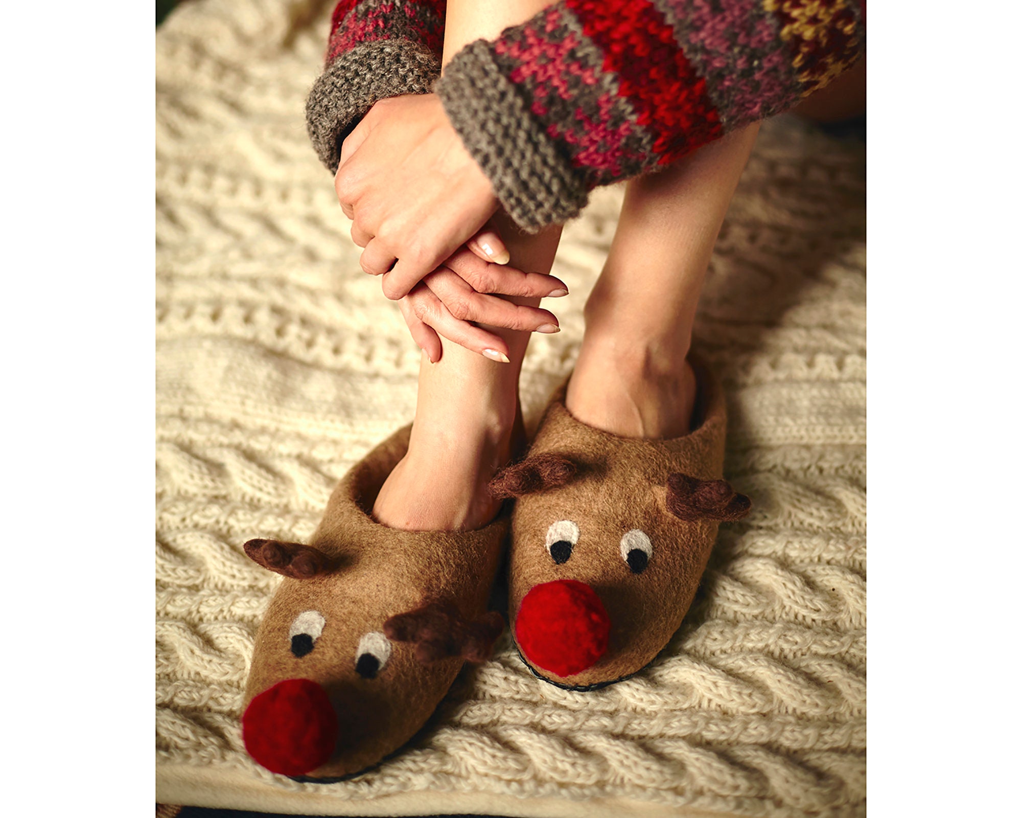 Moose Slippers Etsy UK