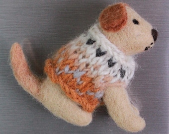 Felt Labrador Dog Fridge Magnet – 100% Wool | Pachamama