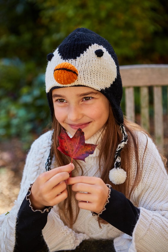 Bonnet Enfant En Laine Grenouille/dinosaure - Design Amusant Et Chaud - Taille Ajustable - Couleur Orange - Pour Bébé Et Enfant - Hiver, Froid, Jeux De Neige - 5