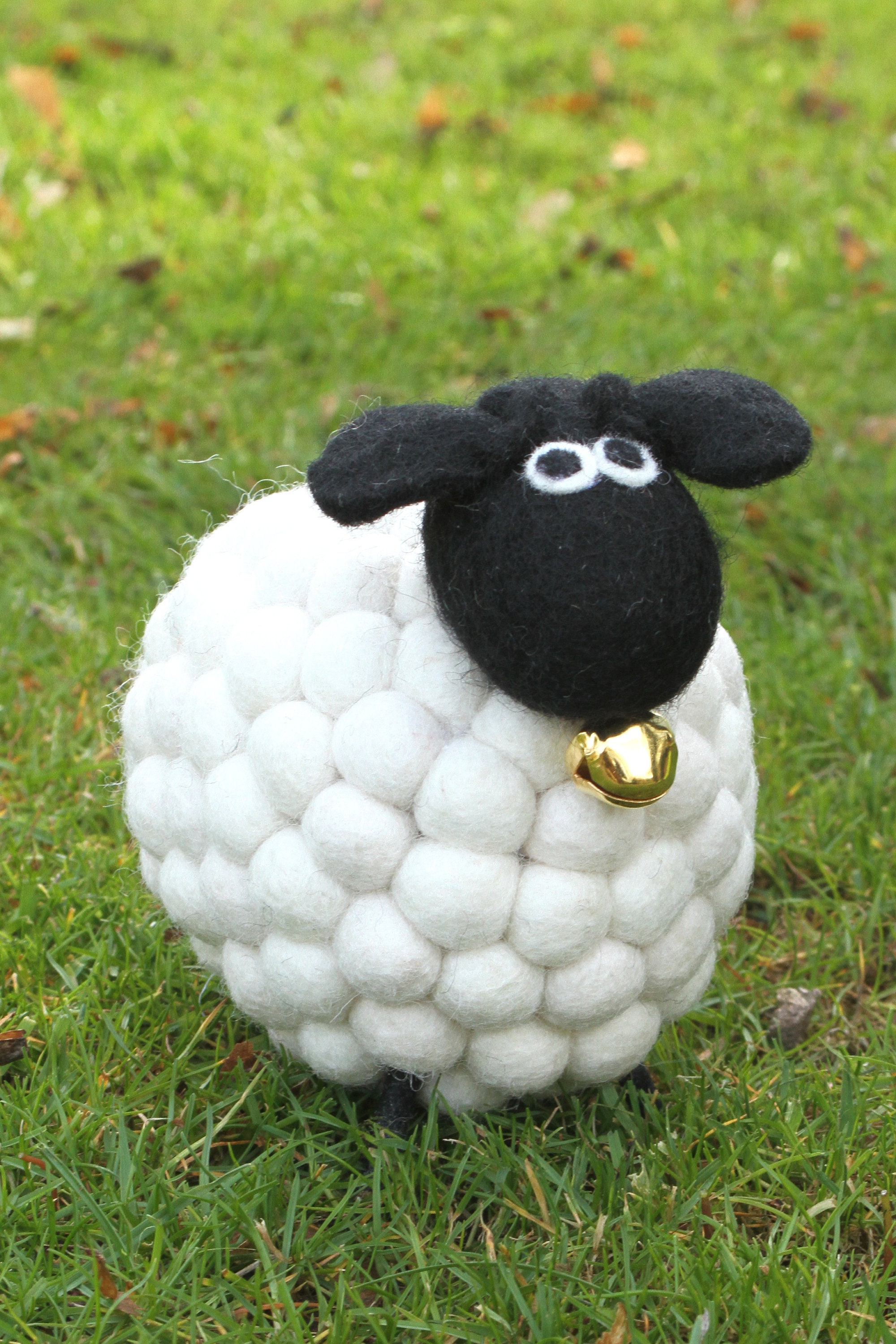 Lot De 6 Pendentifs De Pâques En Forme De Mouton (peluche Et Bois) - Décoration à Suspendre 7 Cm, Gris, Beige, Blanc