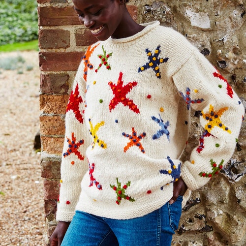 starteam fuckthisindustry punkandyo ニット starteam fuckthisindustry punkandyo ニット Bright Starfish Sweater