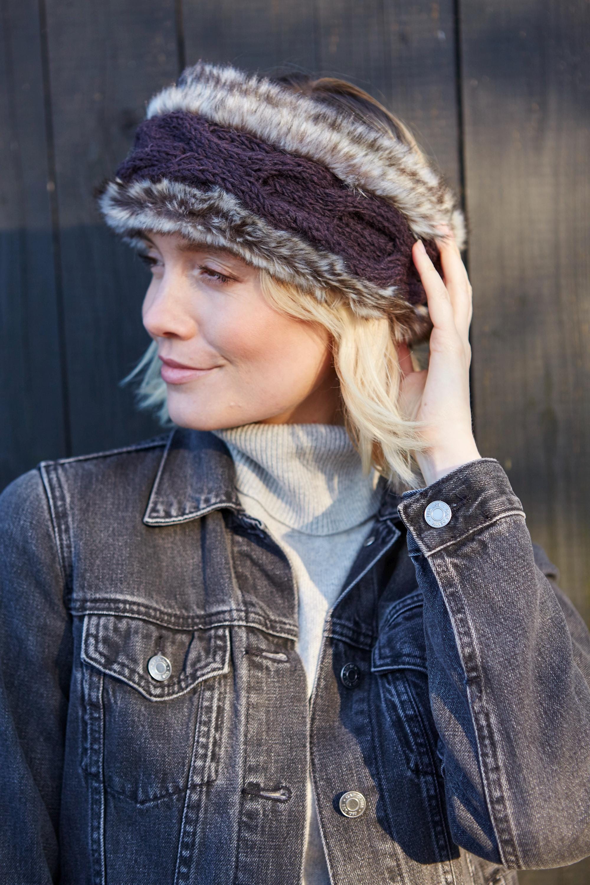 1 Pezzo Fascia Per Capelli In Peluche Da Donna, Calda Per L'autunno E L' inverno, Colore Cammello, Adatta Per L'uso Quotidiano | SHEIN ALIA
