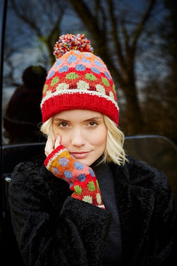 FASHION KNITTED HAT AND GLOVES  MULTICOLORED Se526834c7be9438e98f0e66b881b1  main image 4