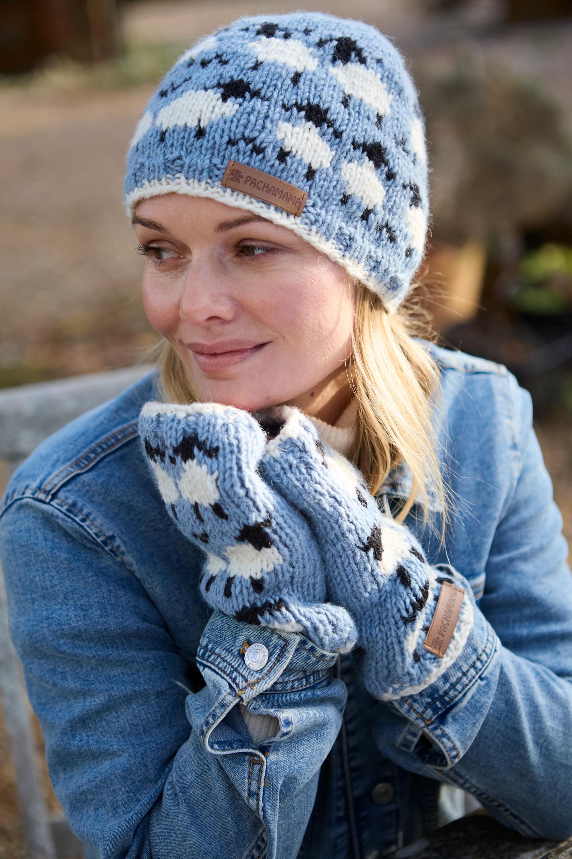 Merino Sheep Beanie - Flock of Sheep Collection - Sheep Knit Hat