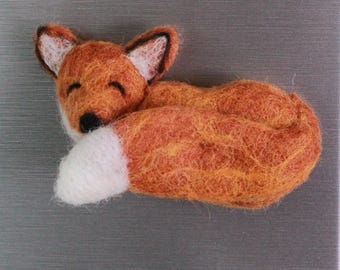Felt Fox Fridge Magnet – 100% Wool | Pachamama