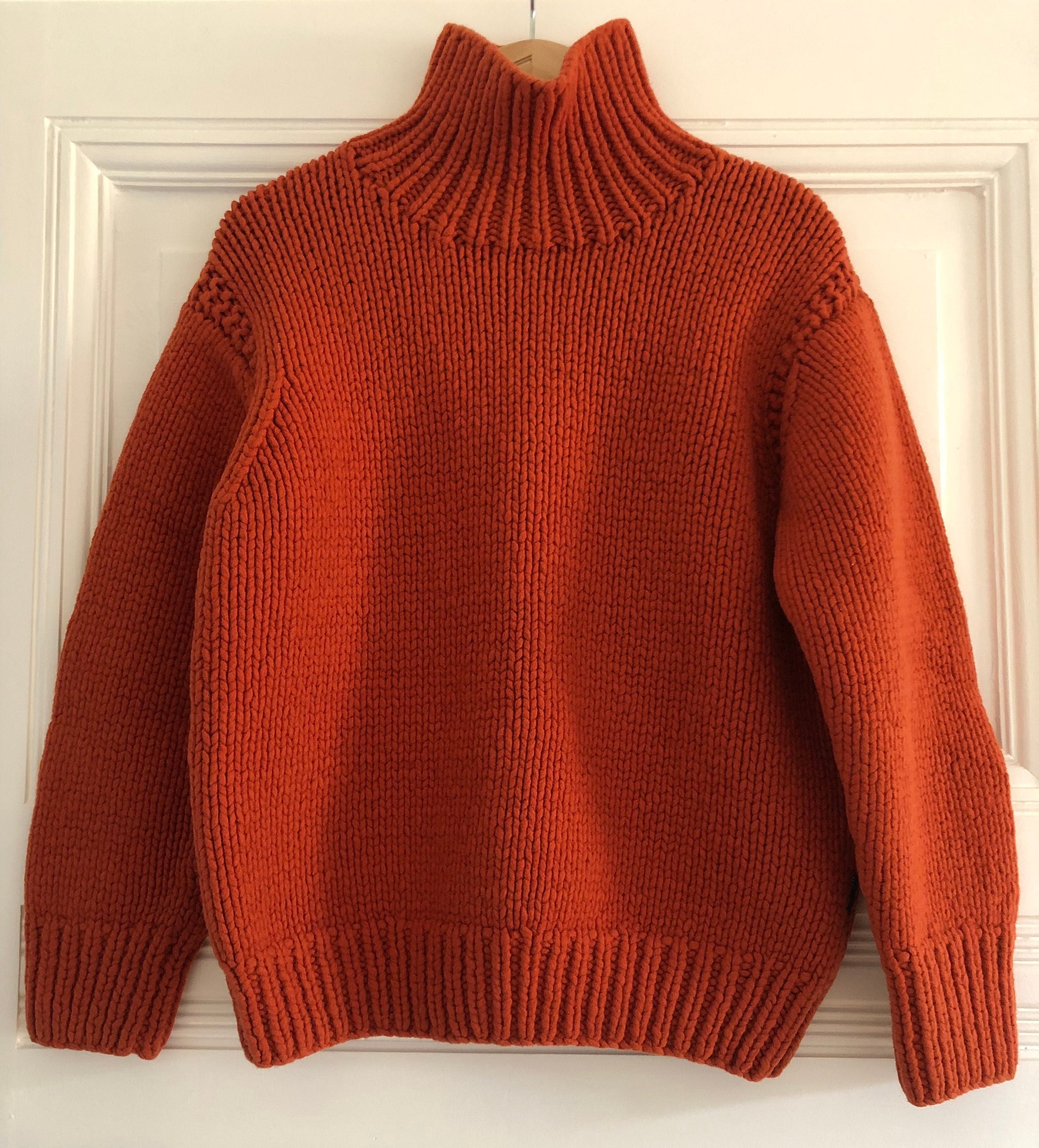 Rust Orange Sweater - Etsy