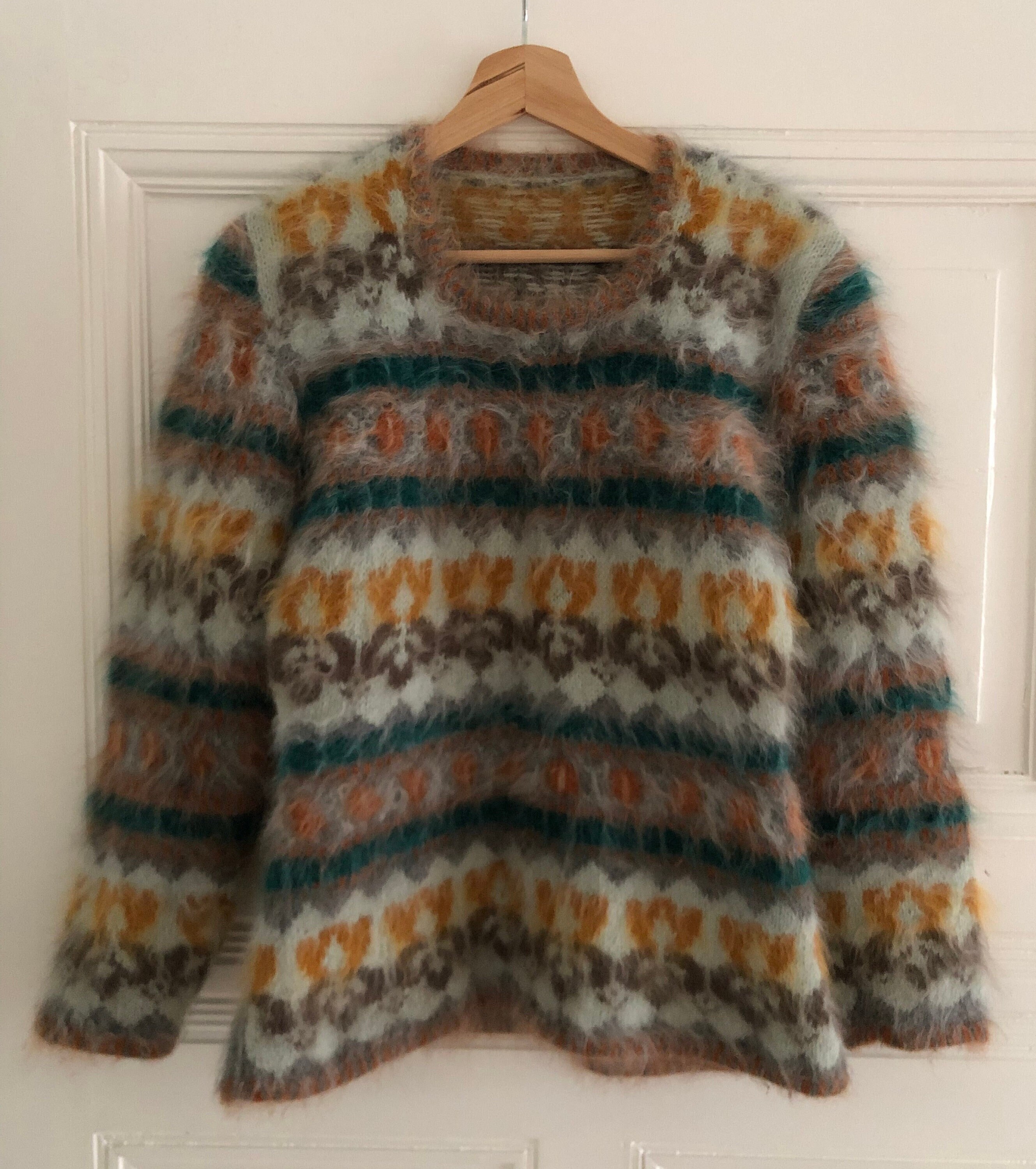 Rabbit Hair Sweater - Etsy Rabbit Hair Sweater - Etsy