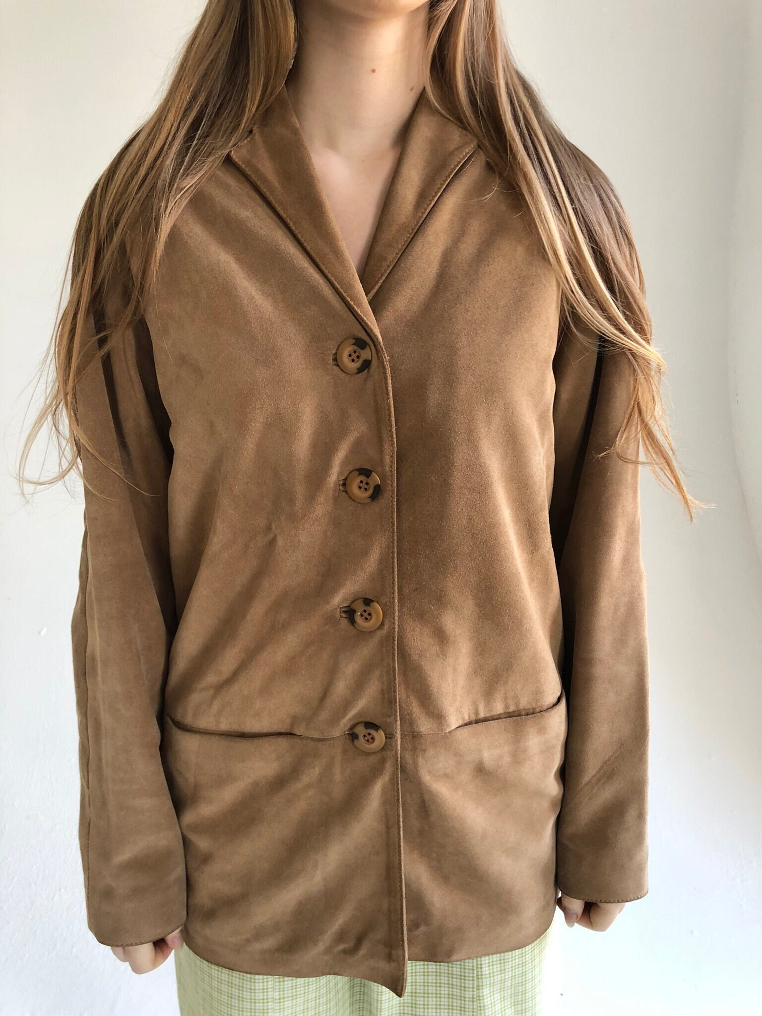 ベビーグッズも大集合 定価10万 KIIT GOAT SUEDE DRIZZLER BLOUSON