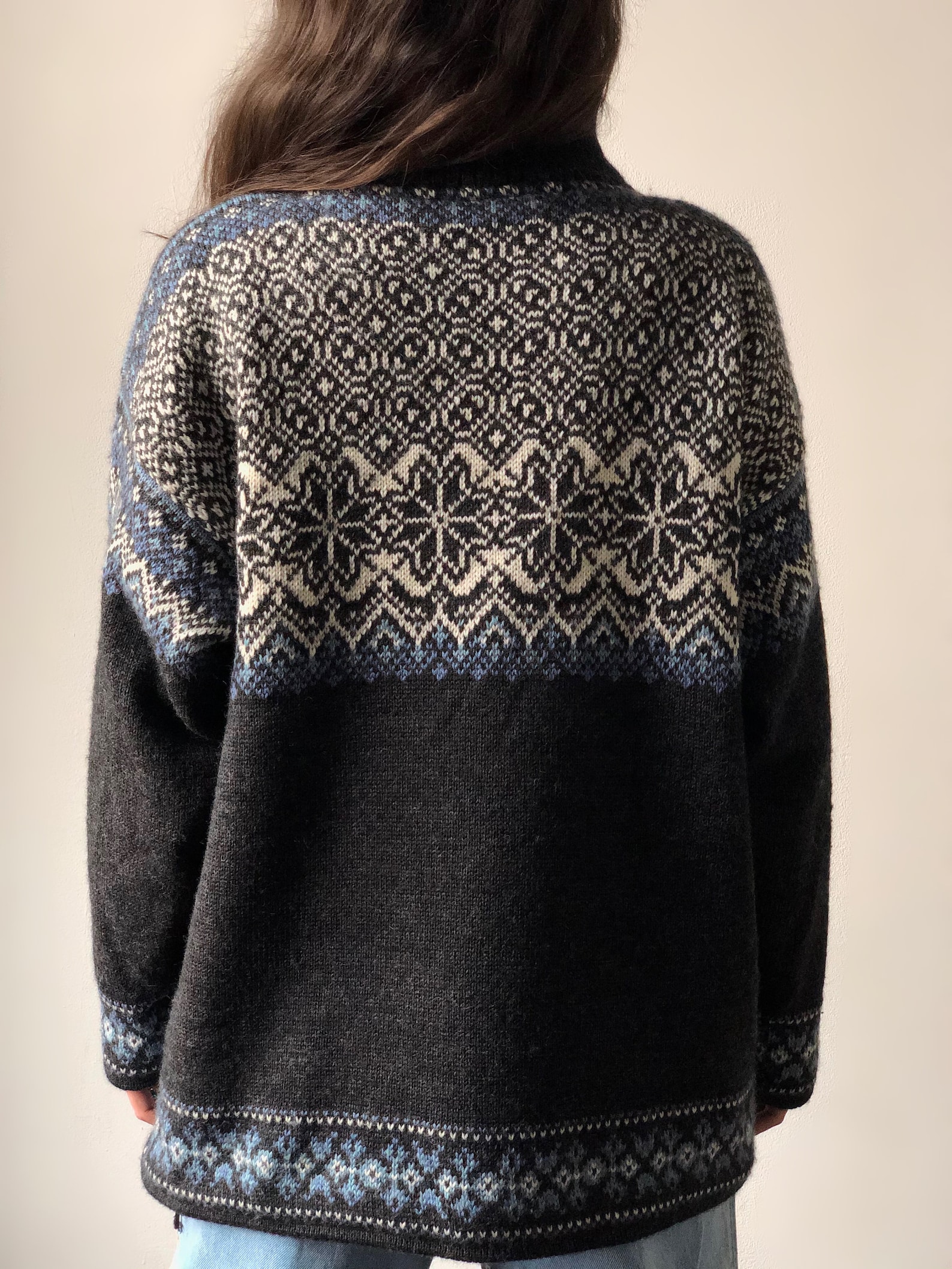 Vintage Nordstrikk Henley sweater wool Gray Half zip pullover Etsy