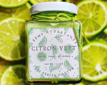 Crème hydratante au citron vert.