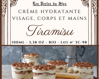 Crème hydratante au tiramisu