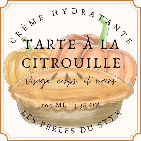 Crème hydratante à la tarte à la citrouille