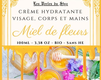 Crème hydratante au miel de fleur