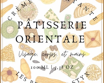 Crème hydratante aux pâtisseries orientales