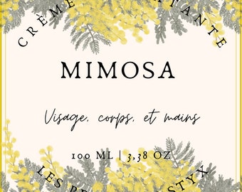 Crème hydratante au mimosa