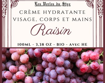 Crème hydratante aux raisins