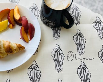 Vulva power - Printed Tea towel
