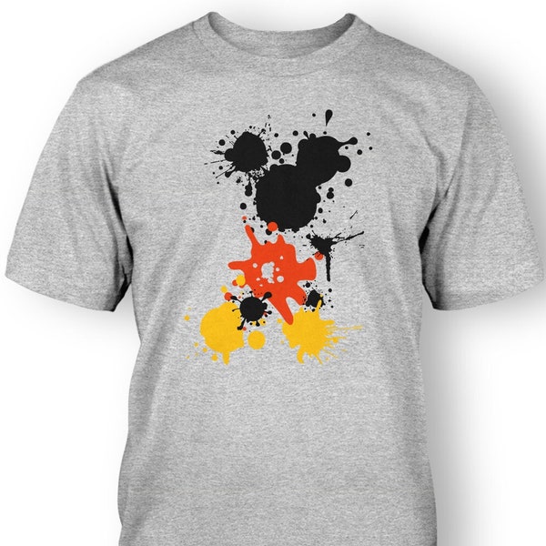 Mickey Mouse Paint Splatter T-shirt UNISEX / MEN
