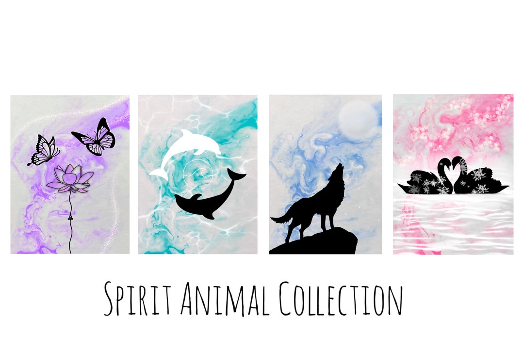 Spirit Animal Art Prints, Animal Wall Art, Modern Home Decor, Spiritual ...