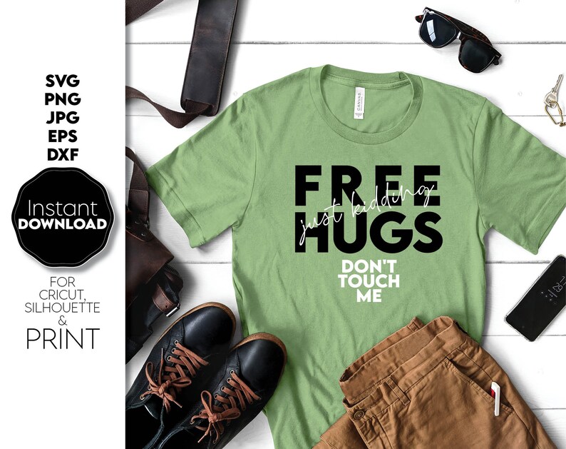 Download Social distancing shirt Svg free hugs funny shirt ...