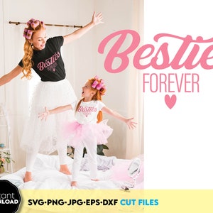 Besties shirts for 2 Svg Png best friends svg file Best Friends gift Besties forever Svg Png besties heart svg Best friends instant download