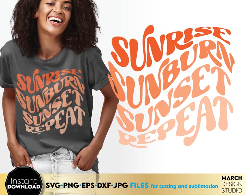 Summer Beach Quotes SVG Bundle: Boho Font, Cricut & Silhouette Cut ...
