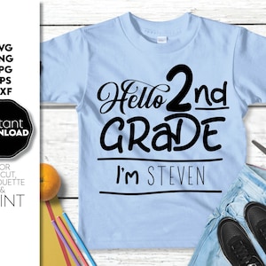 2.Grad svg | Zurück zu Schule svg | Schulschnittdatei | Schule Shirt svg Datei | 1 Schultag | Lehrer Shirt Motiv | Hallo Schule svg