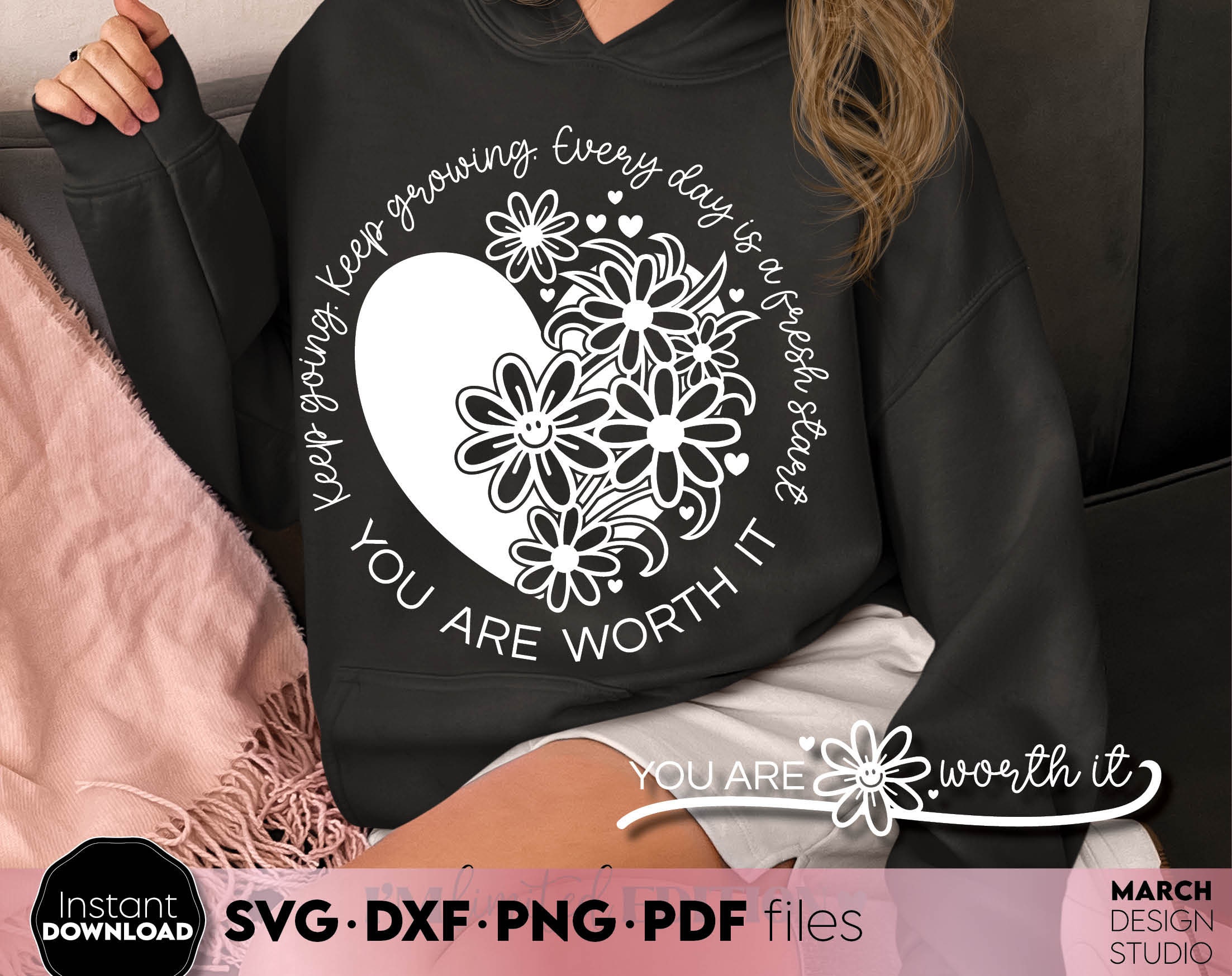 Keep Rising Svg Inspirational Quote SVG Bundle: Keep Going, Keep Growing (digital ...
