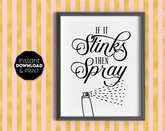 Lámina artística divertida para el baño: Lávate las manos - Descarga digital