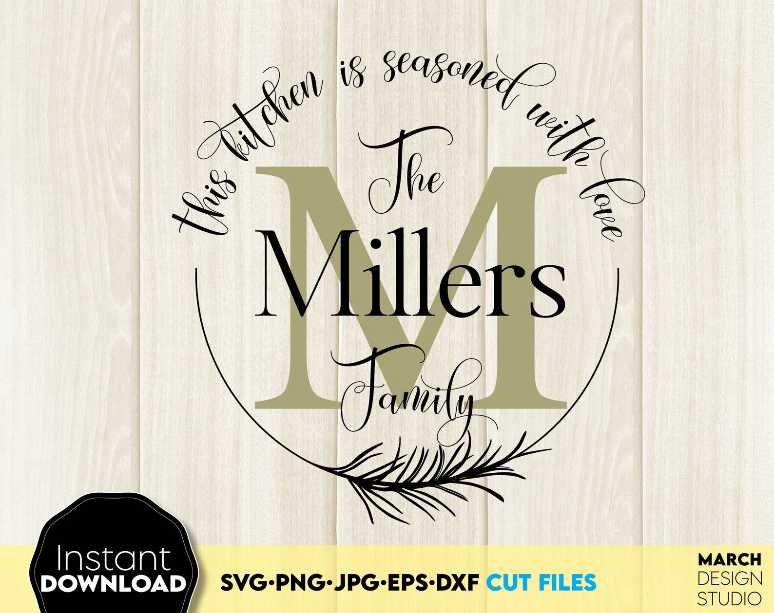 Download Kitchen Monogram svg Split Monogram SVG Split Kitchen svg | Etsy