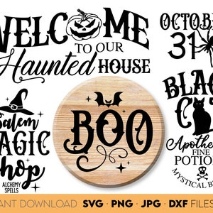 Bundle de ferme Halloween SVG : dessins d'enseignes vintage, téléchargement numérique, usage commercial