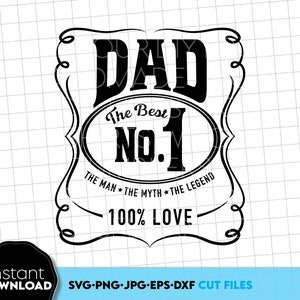 Dia dos pais ou aniversário do pai Nr.1 design de camisa png svg, melhor pai de todos os tempos svg, super pai svg, etiqueta vintage do dia dos pais, Svg aniversário do pai svg png
