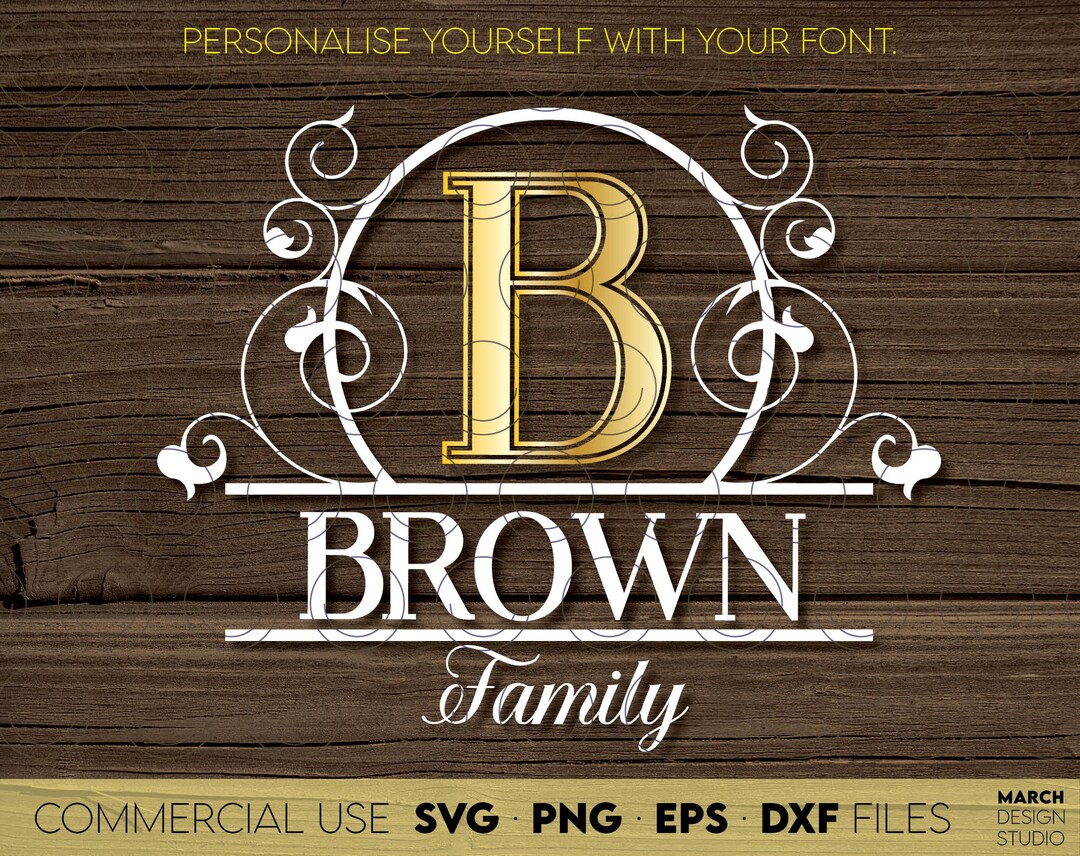 Modern Floral Wedding Monogram SVG Bridal Decor File - Etsy