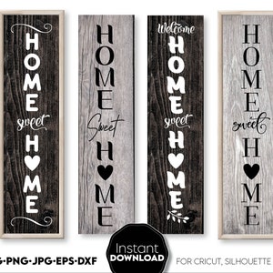 Vertical sign svg bundle | home sweet home svg | farmhouse porch sign svg | front porch sign svg | welcome sign bundle farmhouse sign svg