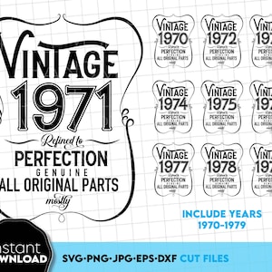 Bundel vintage verjaardagsshirt | Vader 50e verjaardag shirt svg | vader verjaardag svg bundel | Whisky labeltypeontwerp voor papa Svg-bestanden