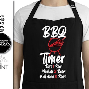 Svg de minuterie de barbecue, papa tablier svg, svg de tablier de maître de gril, svg de cadeau de fête des pères, fichiers svg de cadeau d'anniversaire de papa pour Cricut, tablier pour des hommes svg, png