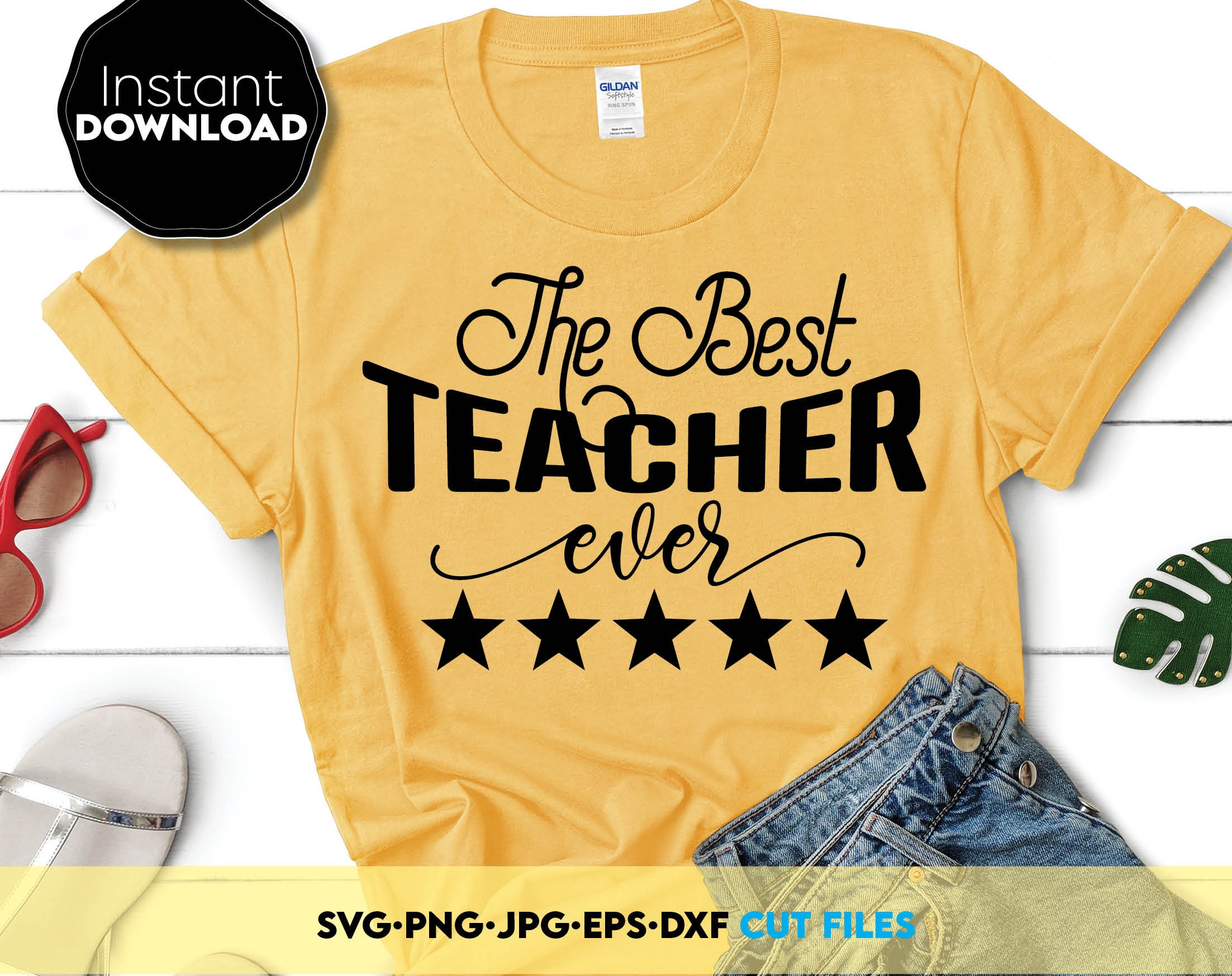 Download The Best Teacher Ever Svg Teacher Quarantine Svg Teacher Etsy