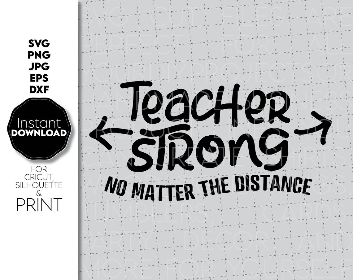 Download Teacher strong svg Teacher Quarantine svg Virtual Teacher svg | Etsy