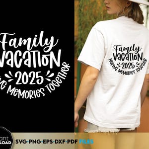 Familie zomer 2025 Svg Png-shirt, familie strandvakantie bijpassende reis shirt, aangepast familieweekend shirt het beste 2025 zomer familieshirt