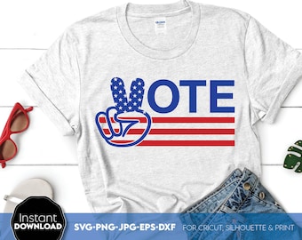 Vote USA Flag SVG: Patriotic Election Design, Digital Download