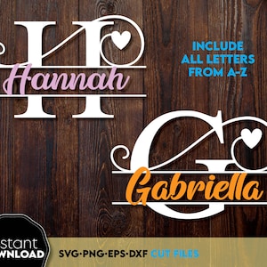 Split Monogramm Bundle svg, Split Monogramm SVG SVG, Split Monogramm Buchstaben svg Split Alphabet SVG Split Monogramm SVG Mädchen Monogramm SVG Regal Schriftart