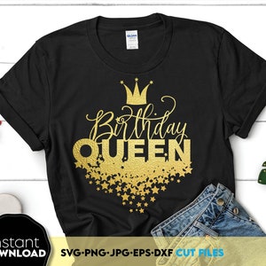 Geburtstagskönigin Rosegold und Gold Glitzer Png, Geburtstagskönigin zwar, Teenager Geburtstagskönigin SVG, Geburtstagskind anders, Geburtstagsprinzessin Shirt