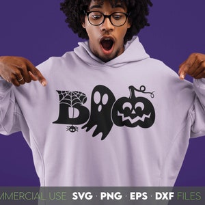 Boo SVG | Halloween SVG | Ghost SVG | Spooky Svg | Pumpkin Svg | Spider Web Svg | Bat Svg | Cut File for Cricut | Sublimation Download