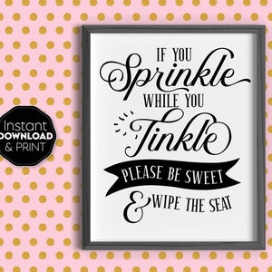 Grappig afdrukbaar citaat kunst aan de muur voor badkamer, was je handen, grappig badkamer muur decor gezegde, badkamer prints, badkamer muur kunst digitaal
