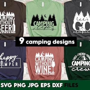 Camping T-Shirts Bündel | Camping Platz | Camper geschnitten Datei | Lagerleben geschnitten Datei | Camping Schild | Sommer geschnitten Datei | Abenteuer geschnitten Datei | Lagerfeuer | Zelten